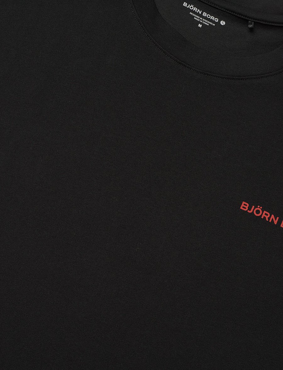 Björn Borg - BORG GYM PRIDE OVERSIZED T-SHIRT - oberteile & t-shirts - black beauty - 2