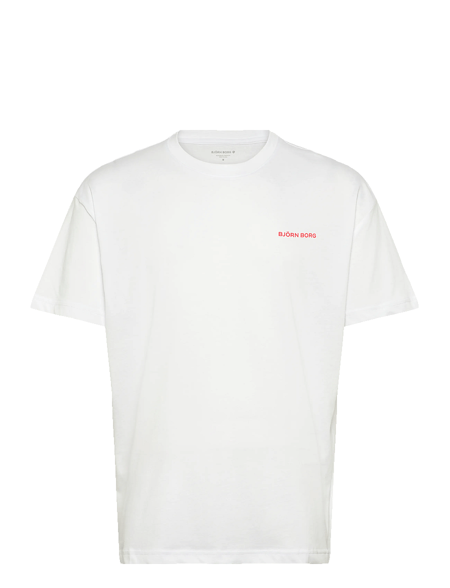 Björn Borg - BORG GYM PRIDE OVERSIZED T-SHIRT - oberteile & t-shirts - brilliant white - 0