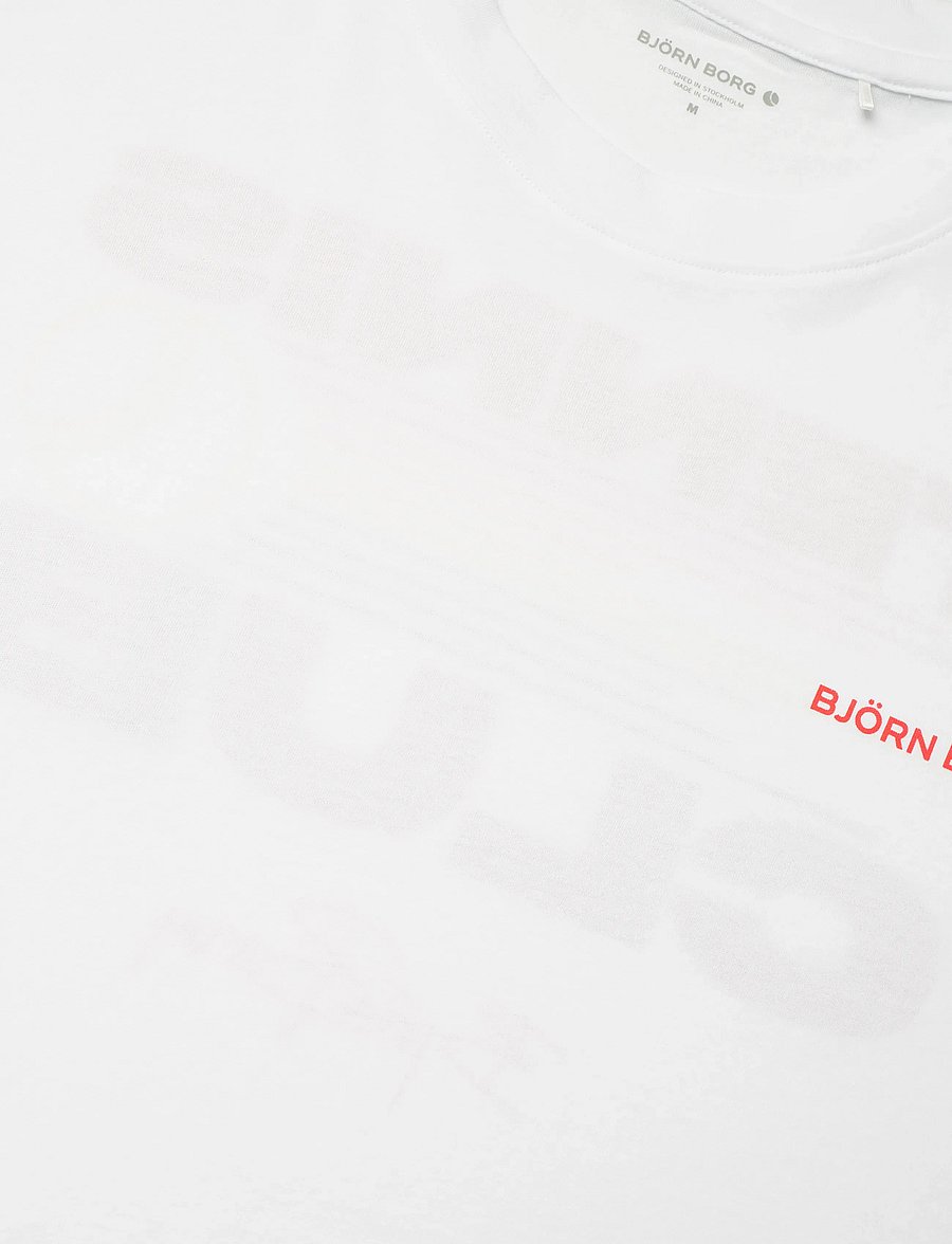 Björn Borg - BORG GYM PRIDE OVERSIZED T-SHIRT - oberteile & t-shirts - brilliant white - 2