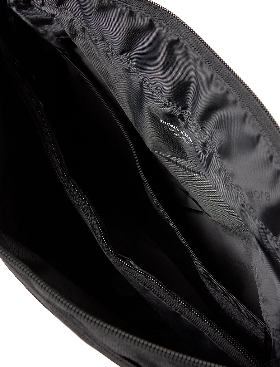 Björn Borg - CORE FLAPBAG 12L - torebki typu crossbody i nerki - black beauty - 4