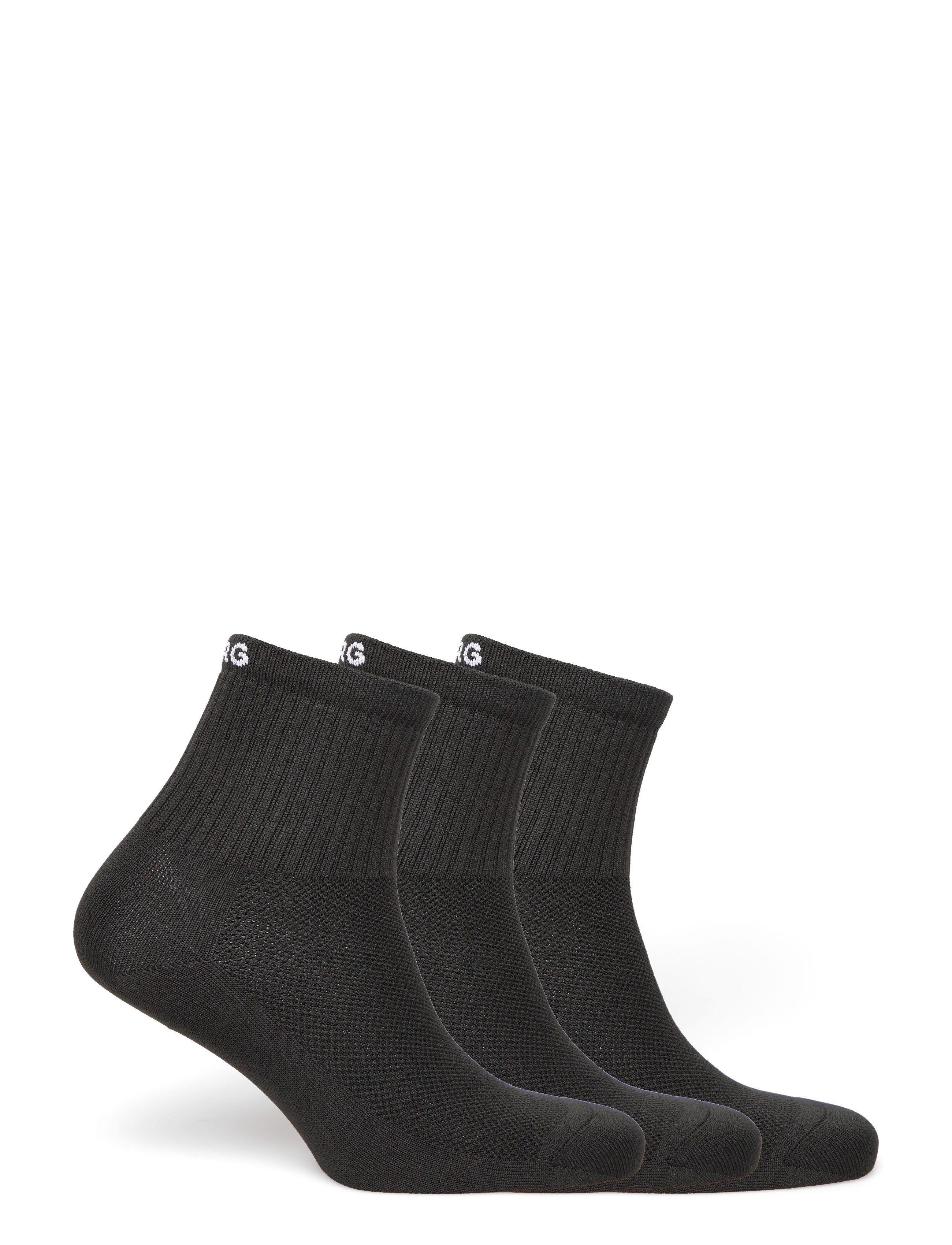 Björn Borg SPORTS MID ANKLE SOCK 3p - Aluspesu - MULTIPACK 2 / black