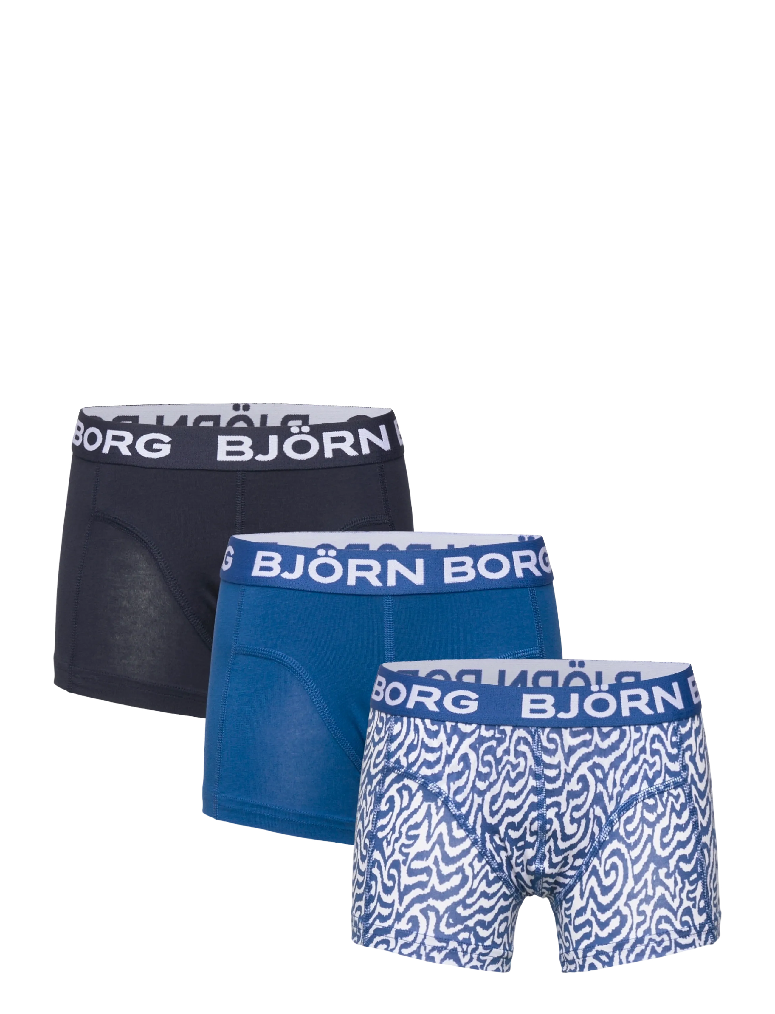 Björn Borg Cotton Stretch Boxer 3P, 170, Multi/patterned, Undertøj > Underbukser, Børn