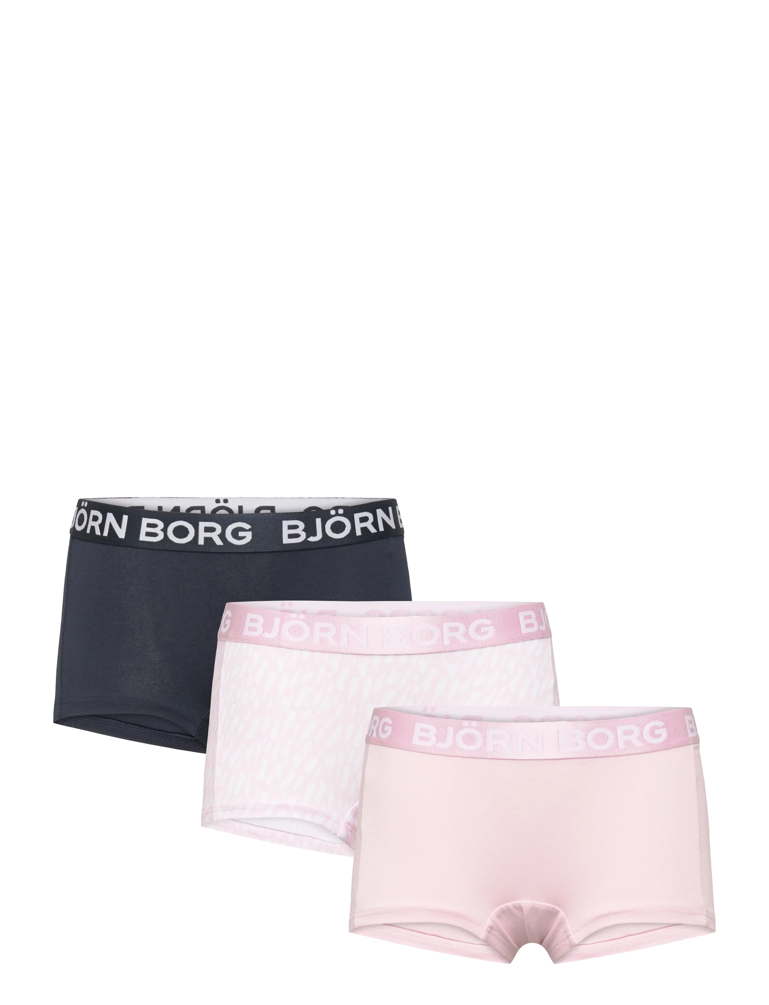 Björn Borg Cotton Stretch Boxer Shorts 3P, Børn, Boxershorts 3-Pak, Multi/mønstret, Str: 170