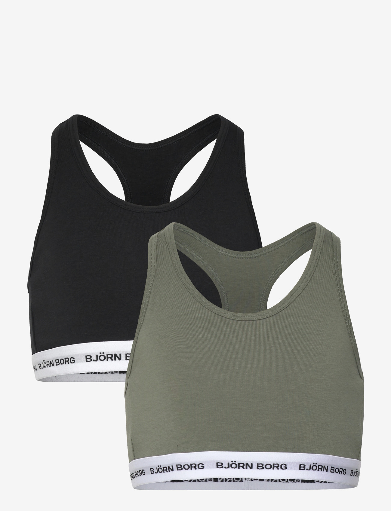 Björn Borg - COTTON STRETCH LOGO SOFT TOP 2p - tops - multipack 1 - 0