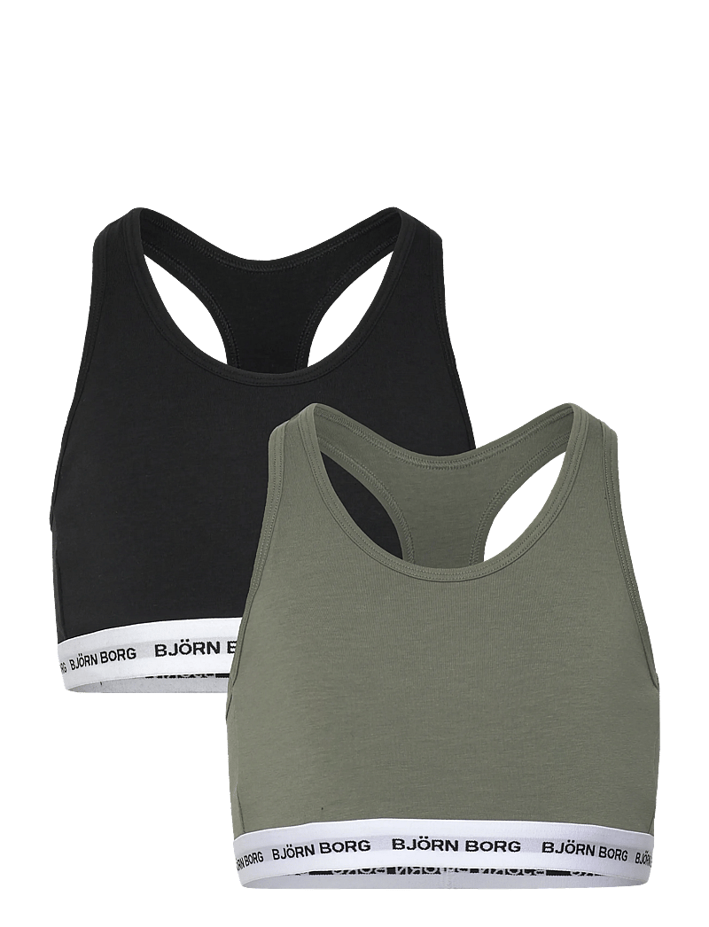 Björn Borg - COTTON STRETCH LOGO SOFT TOP 2p - tops - multipack 1 - 0