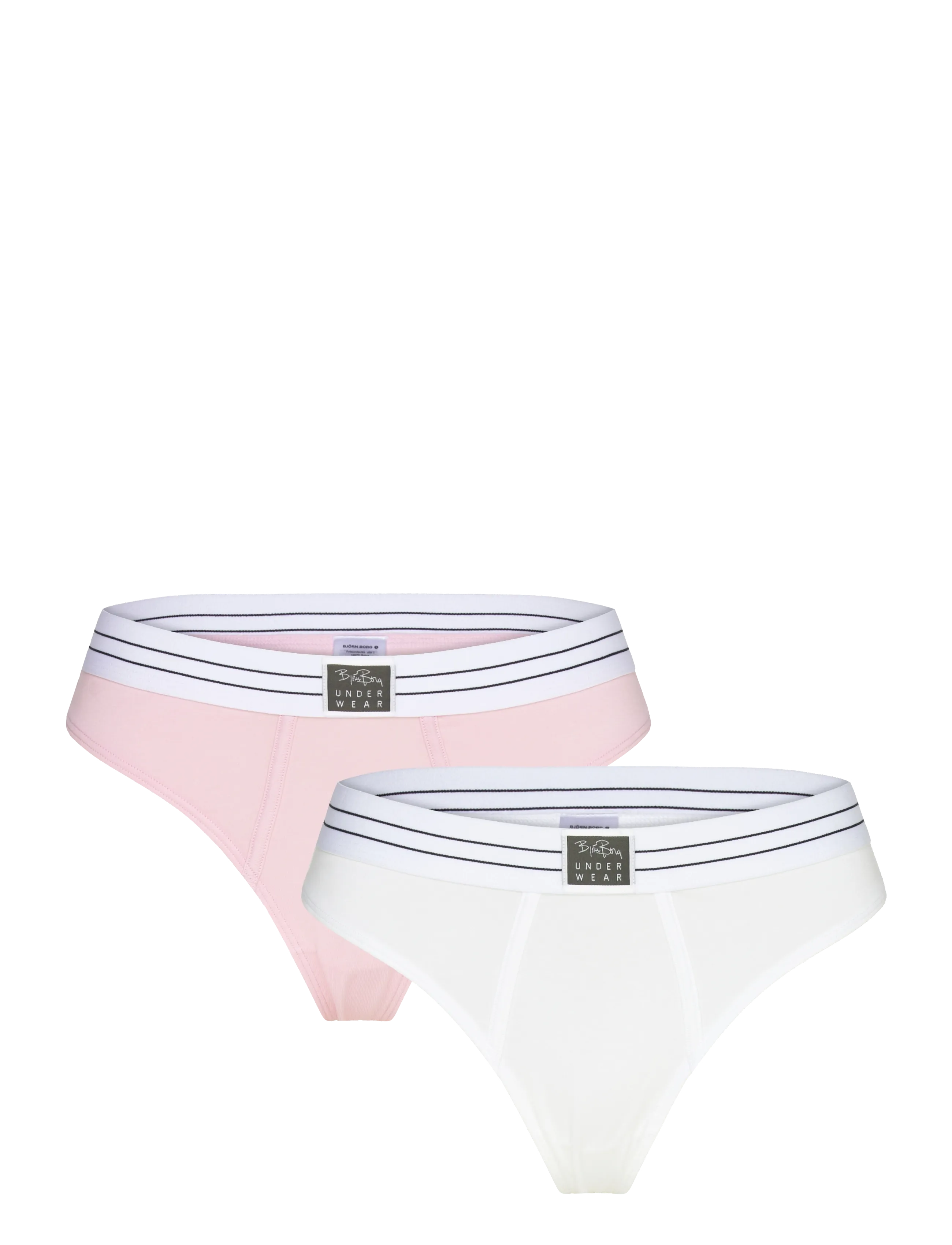 Björn Borg Original Thong 2P, XL, White, Sport Underwear > Sport Panties, Dame