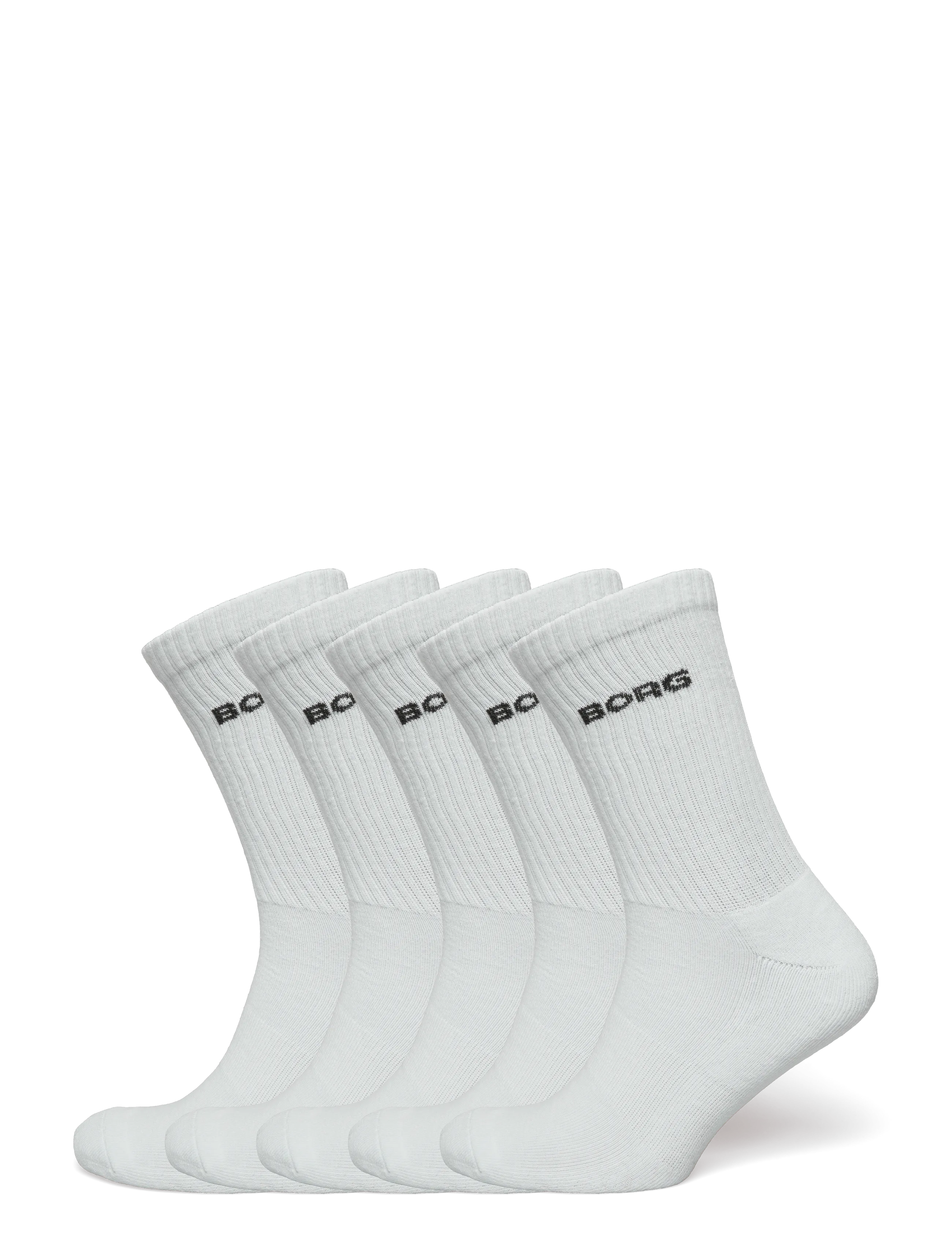Björn Borg ESSENTIAL CREW SOCK 5p - Tøj - MULTIPACK 1 / white