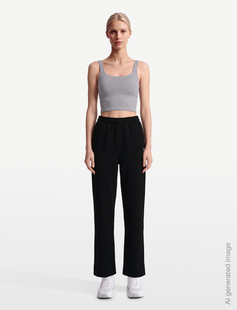 Björn Borg - BORG ESSENTIAL 1 STRAIGHT SWEATPANTS - träningsbyxor - black beauty - 0