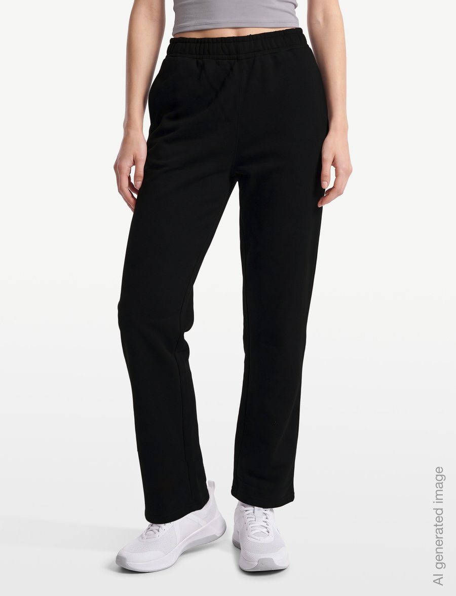 Björn Borg - BORG ESSENTIAL 1 STRAIGHT SWEATPANTS - träningsbyxor - black beauty - 3
