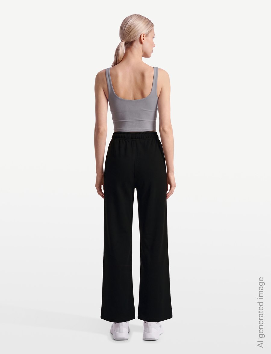 Björn Borg - BORG ESSENTIAL 1 STRAIGHT SWEATPANTS - träningsbyxor - black beauty - 4