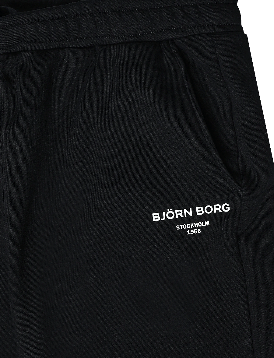 Björn Borg - BORG ESSENTIAL 1 STRAIGHT SWEATPANTS - trennipüksid - black beauty - 3