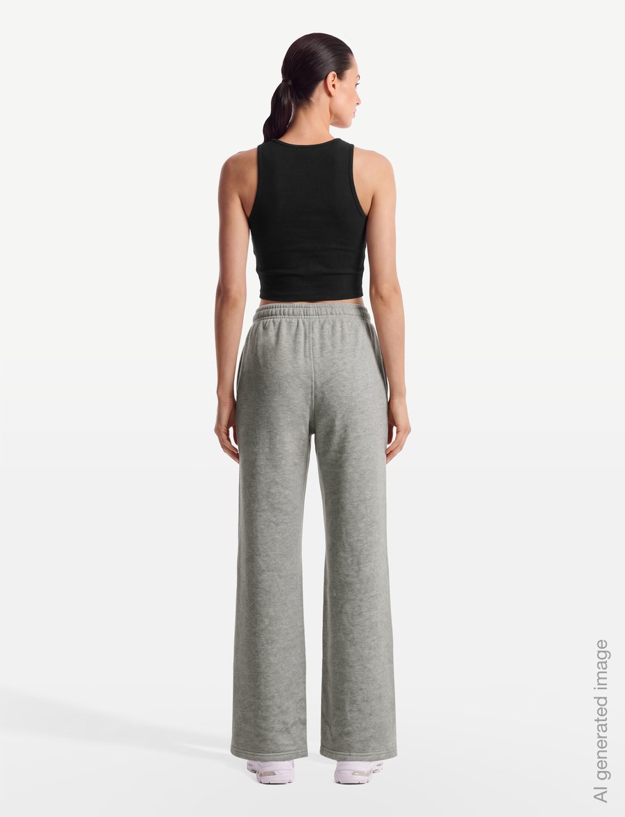 Björn Borg - BORG ESSENTIAL 1 STRAIGHT SWEATPANTS - trainingshosen - light grey melange - 4