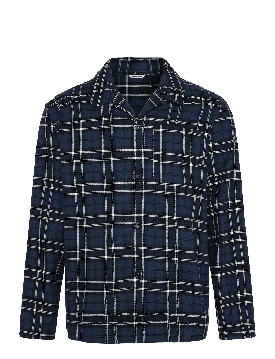 Björn Borg - CORE FLANNEL PYJAMA SHIRT - pyjama tops - bb forest tartan 4 - 0
