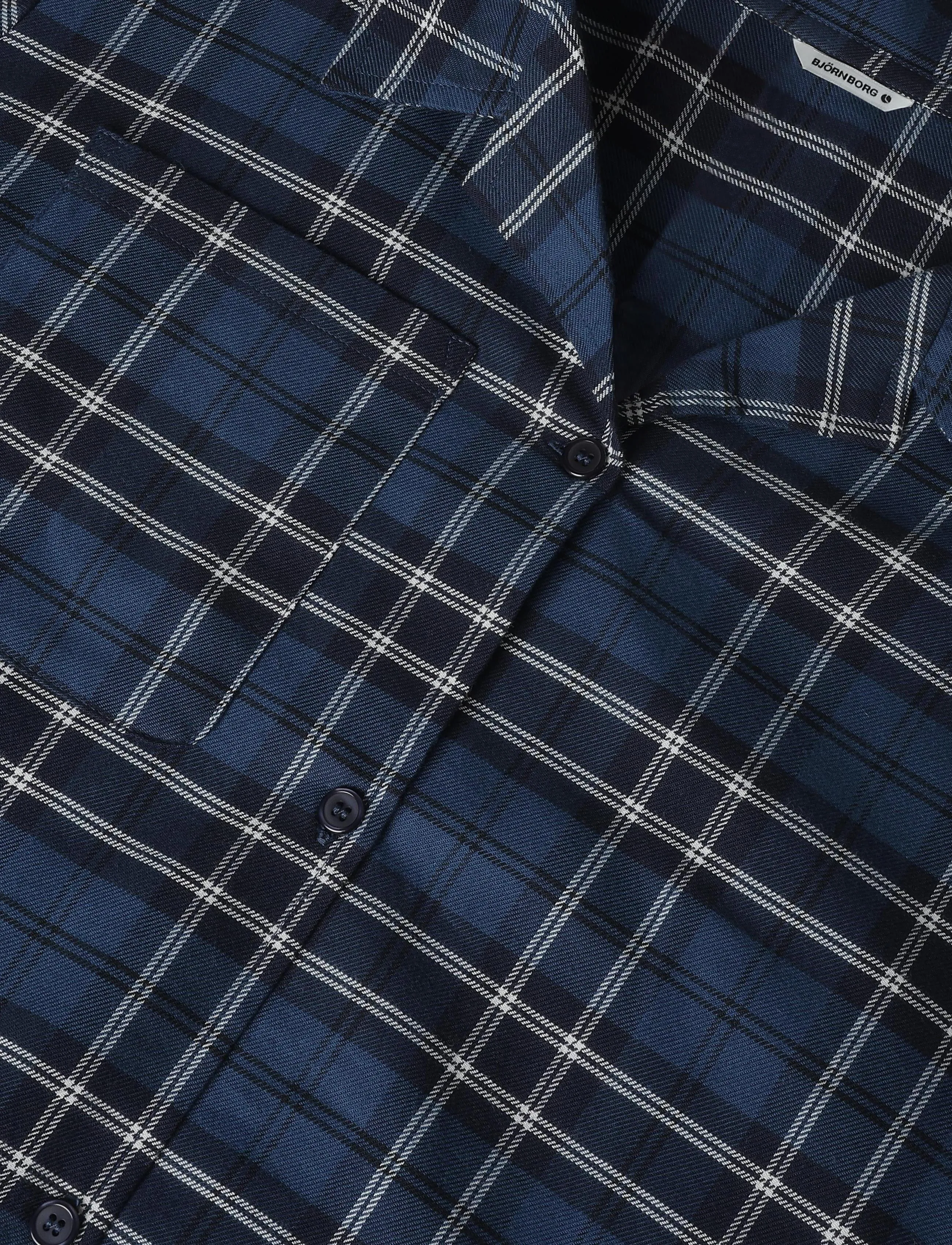 Björn Borg - CORE FLANNEL PYJAMA SHIRT - pyjama tops - bb forest tartan 4 - 2