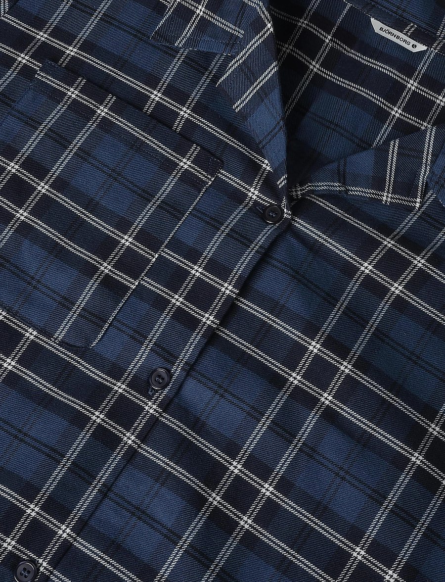 Björn Borg - CORE FLANNEL PYJAMA SHIRT - pyjama tops - bb forest tartan 4 - 2