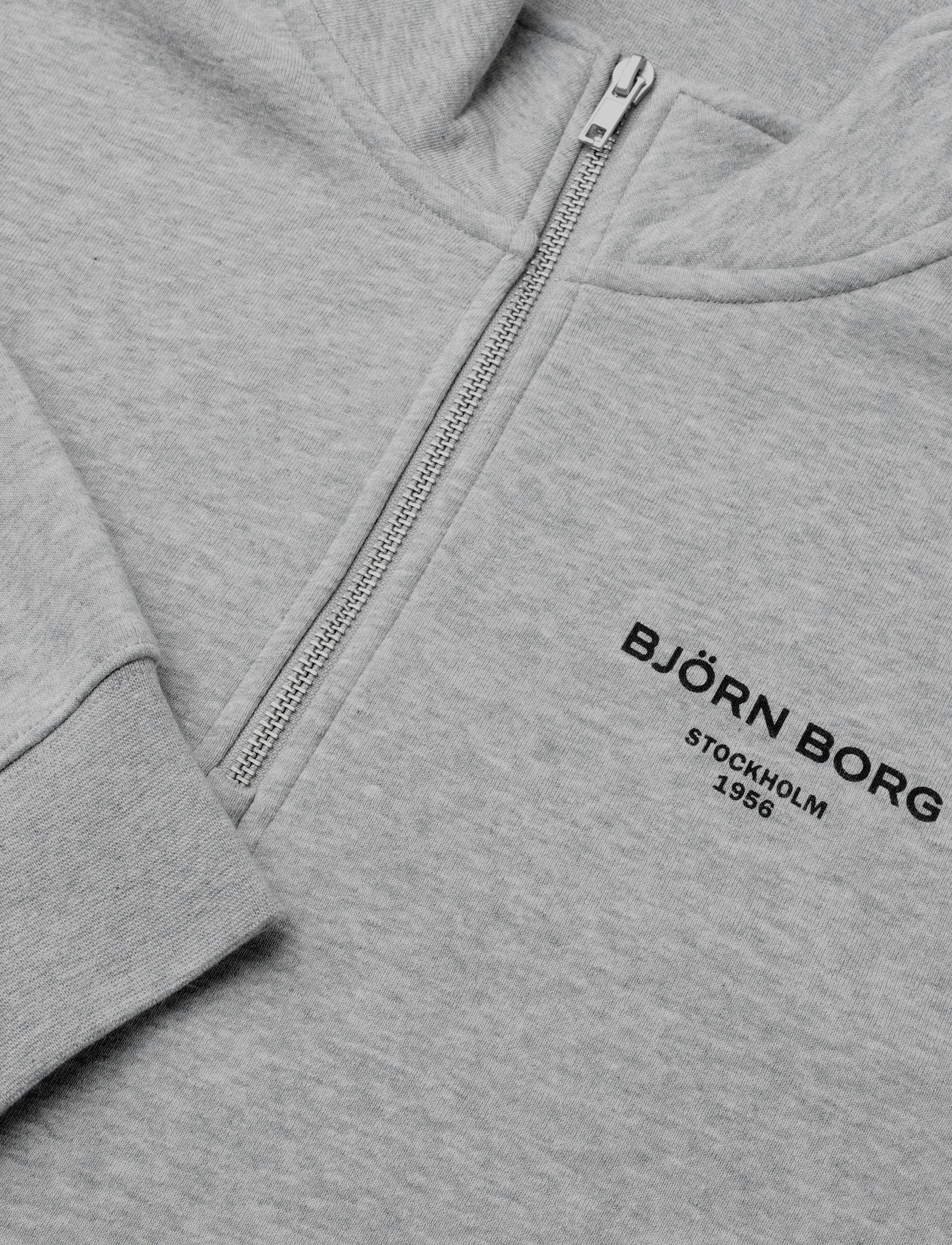 Björn Borg - BORG ESSENTIAL 1 HALF ZIP - light grey melange - 2