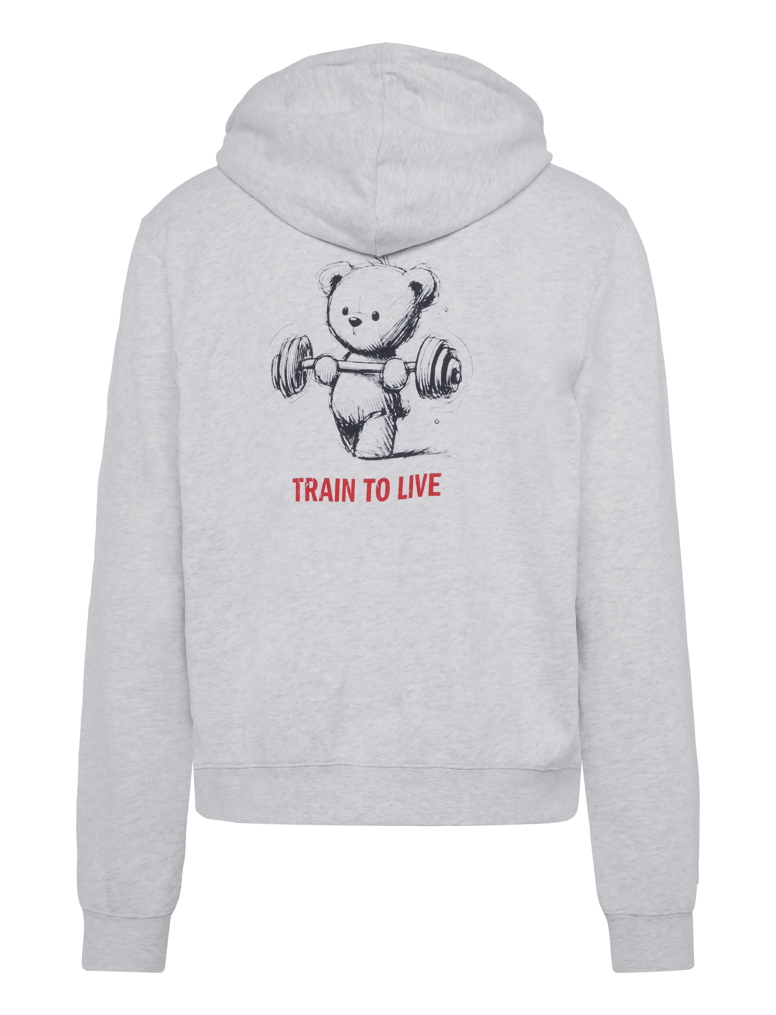 Björn Borg - BORG CLASSIC PRINT HOODIE - ultra light grey melange - 1