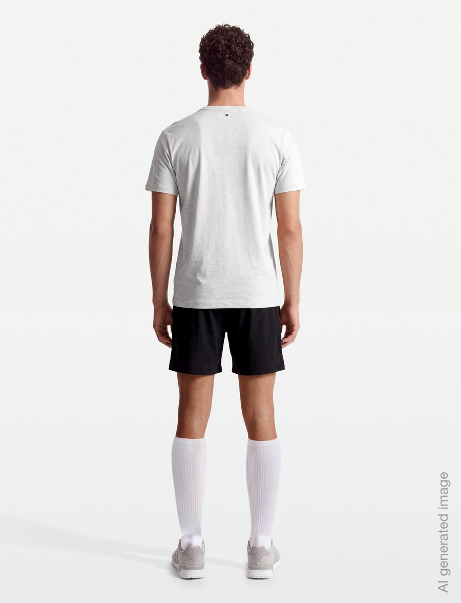 Björn Borg - BORG CLASSIC PRINT T-SHIRT - oberteile & t-shirts - ultra light grey melange - 4