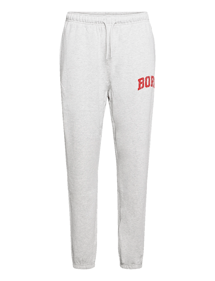 Björn Borg - BORG CLASSIC PRINT SWEATPANTS - sweatpants - ultra light grey melange - 0