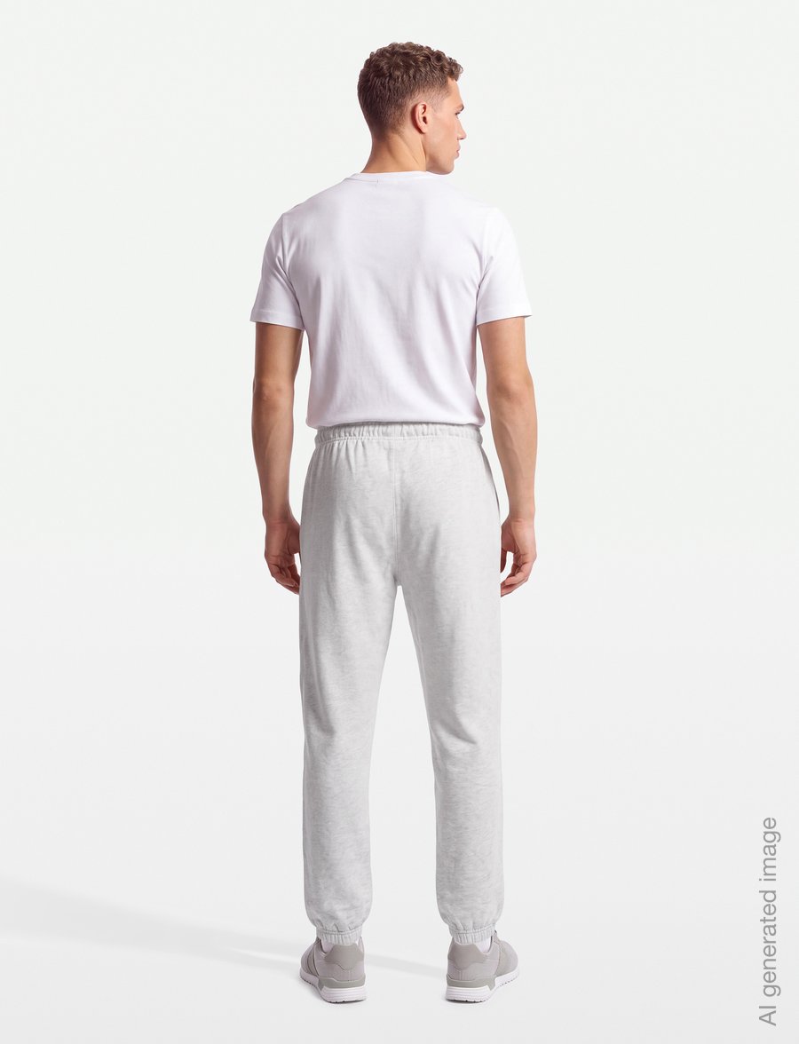 Björn Borg - BORG CLASSIC PRINT SWEATPANTS - trainingsbroek - ultra light grey melange - 4