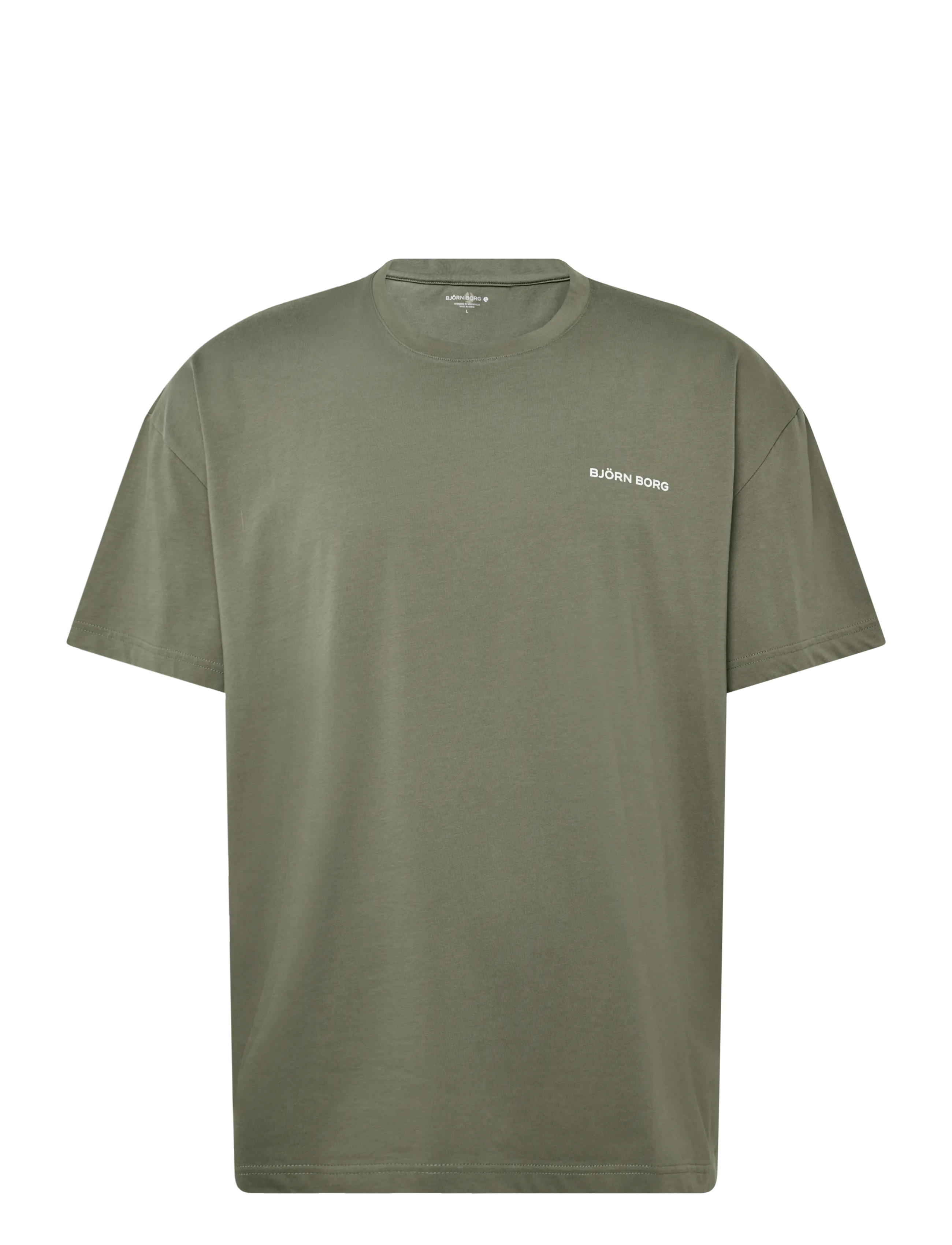 Björn Borg BORG GYM OVERSIZED T-SHIRT - T-shirts - KALAMATA / khaki/green