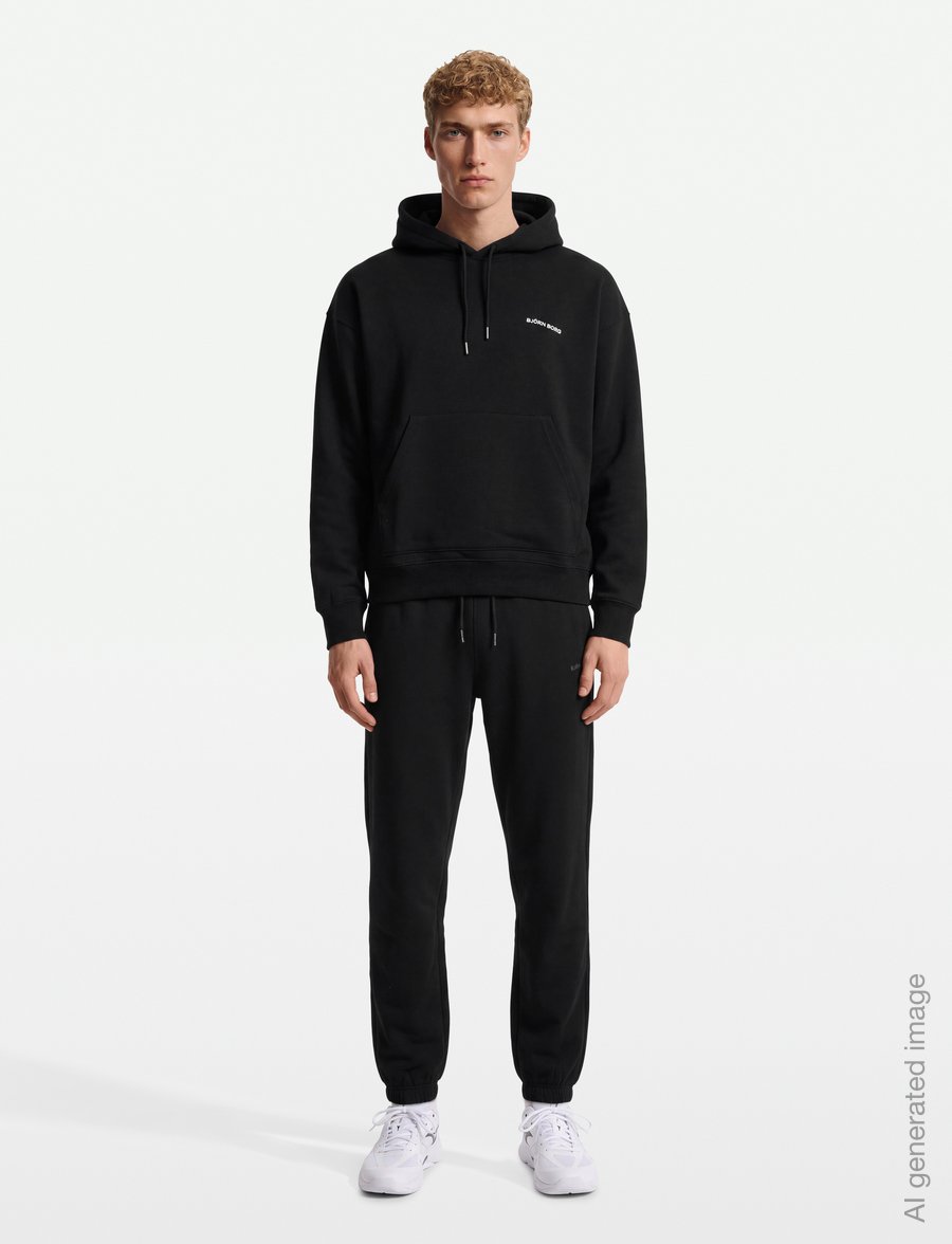 Björn Borg - BORG OVERSIZED HOODIE - sweatshirts - black beauty - 0