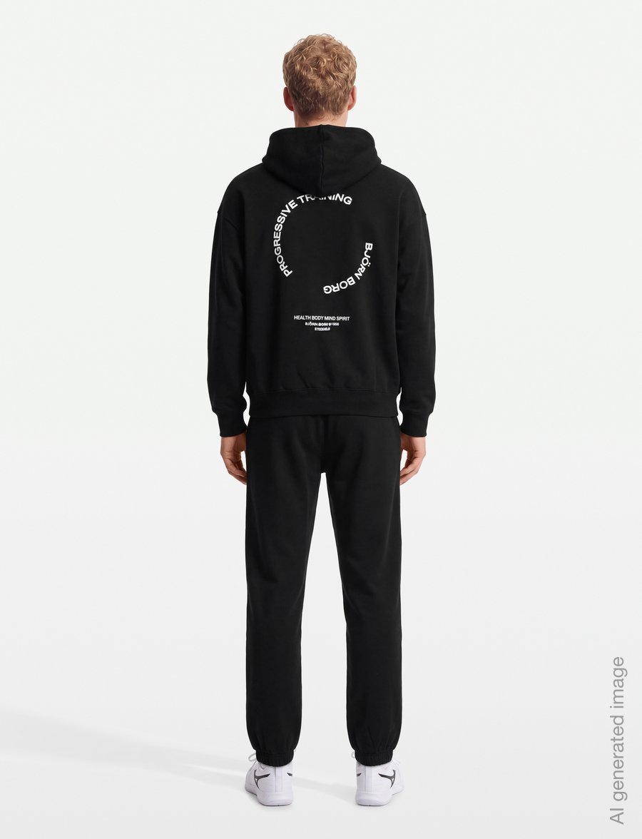 Björn Borg - BORG OVERSIZED HOODIE - sweatshirts - black beauty - 4