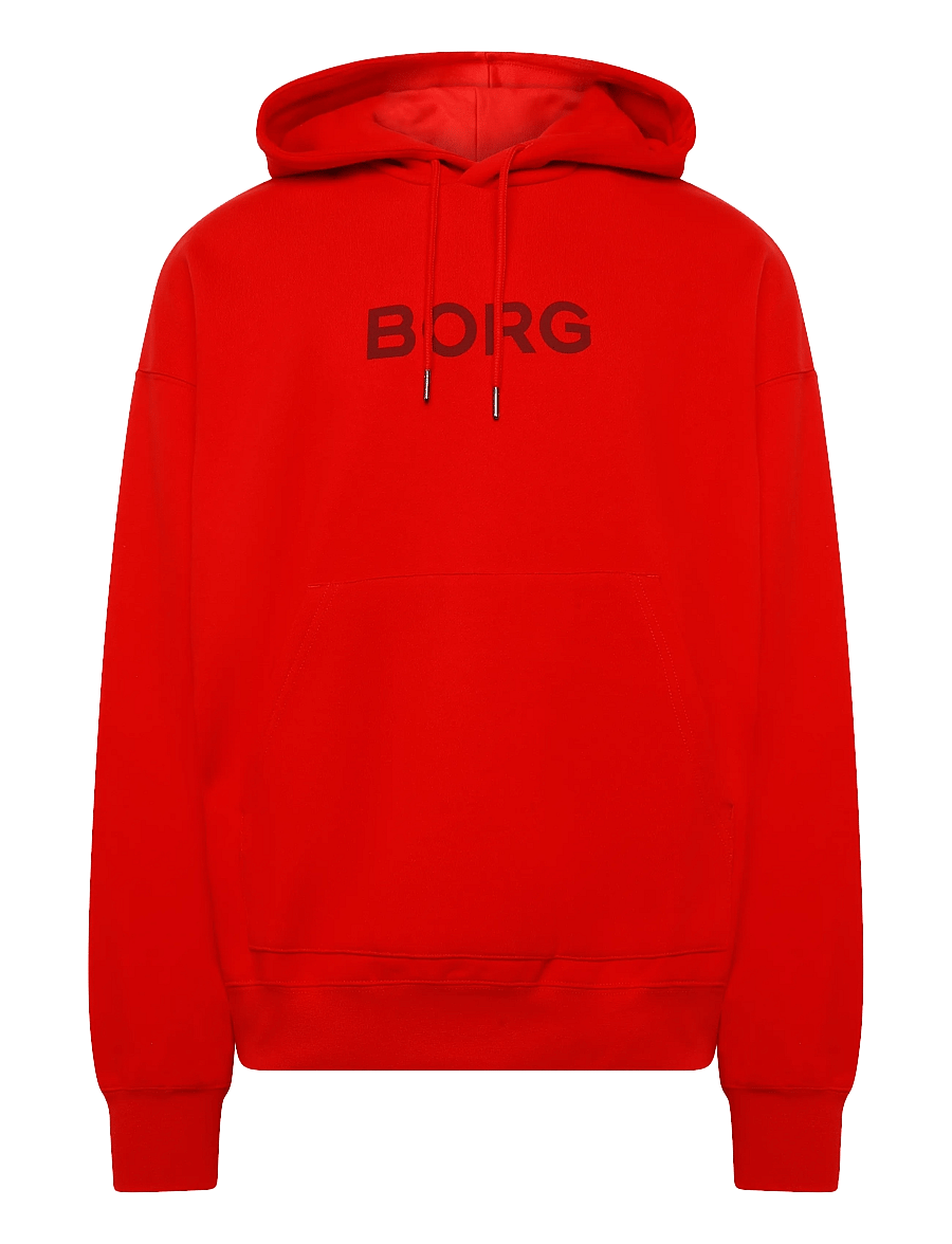Björn Borg - BORG OVERSIZED HOODIE - tops - flame scarlet - 0
