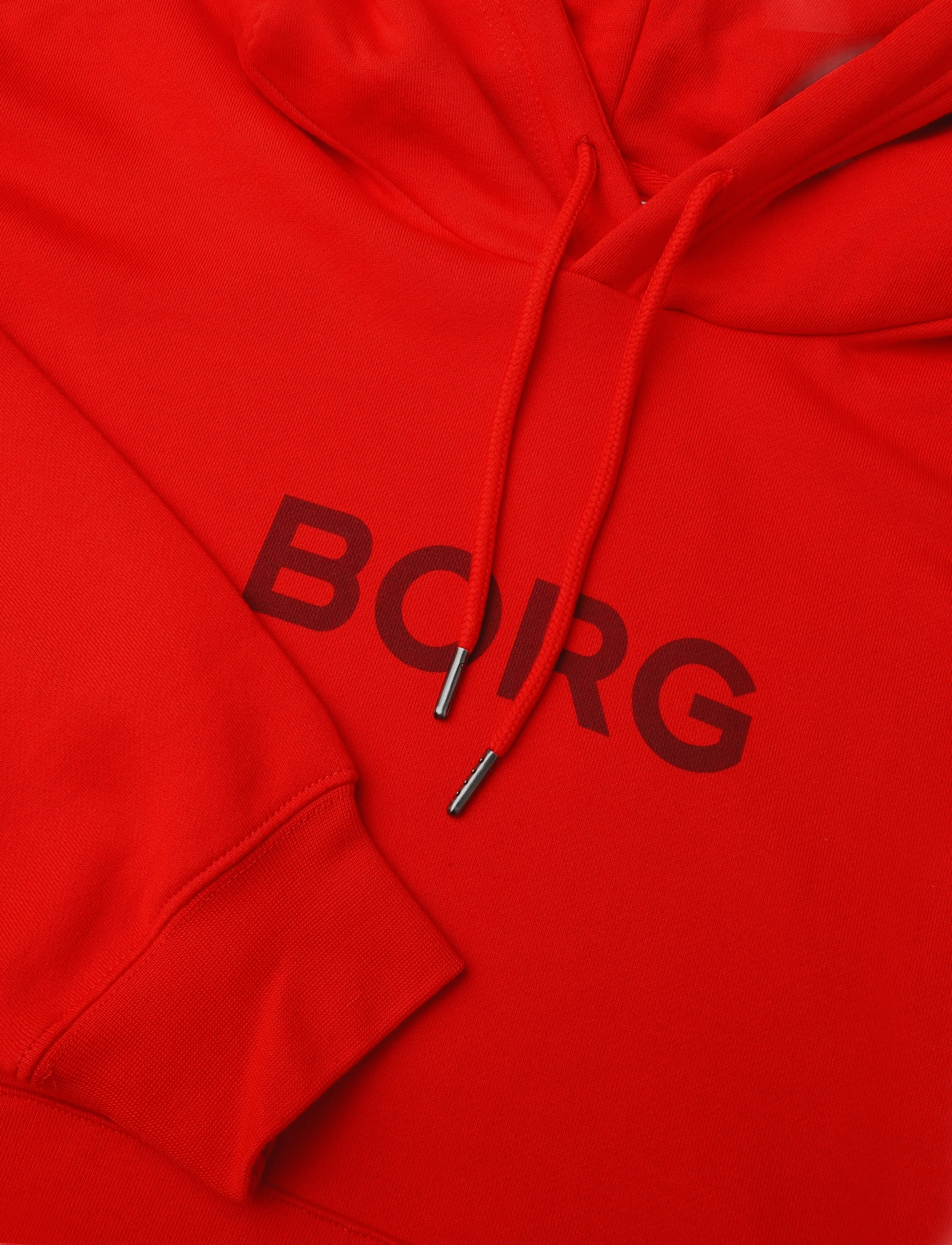 Björn Borg - BORG OVERSIZED HOODIE - tops - flame scarlet - 2