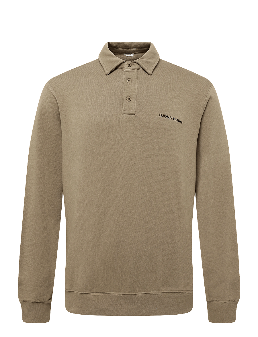 Björn Borg - BORG CLASSIC POLO SWEATSHIRT - oberteile & t-shirts - caribou - 0