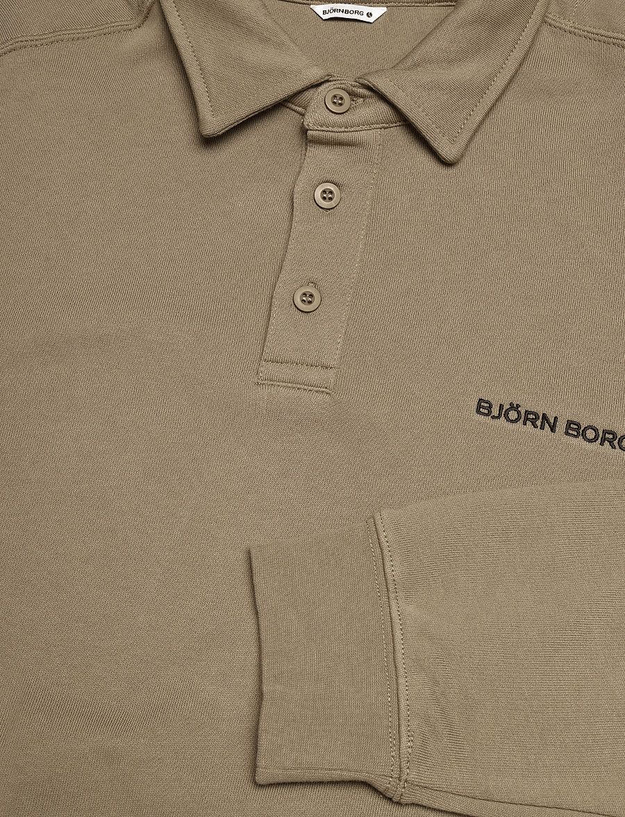 Björn Borg - BORG CLASSIC POLO SWEATSHIRT - oberteile & t-shirts - caribou - 2