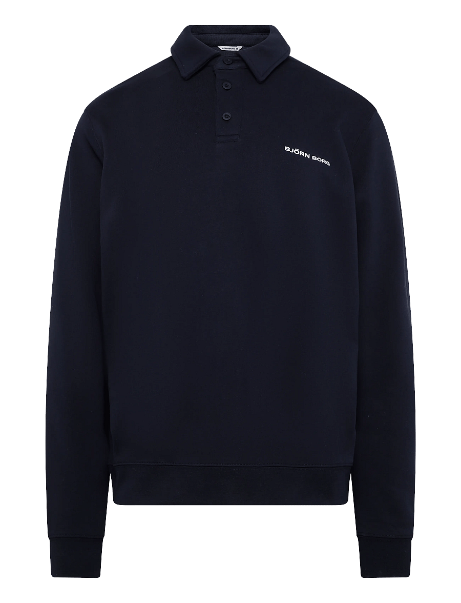 Björn Borg - BORG CLASSIC POLO SWEATSHIRT - polos - night sky - 0