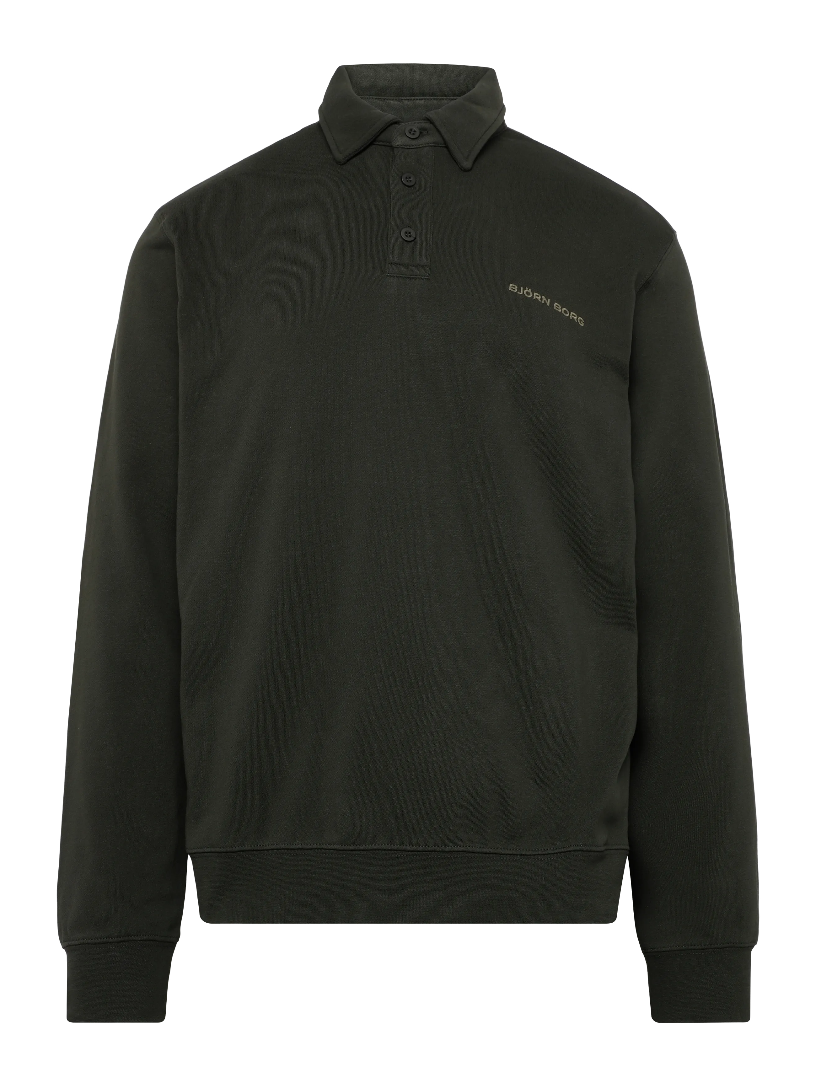 Björn Borg BORG CLASSIC POLO SWEATSHIRT - Sweatshirts - ROSIN / khaki/green
