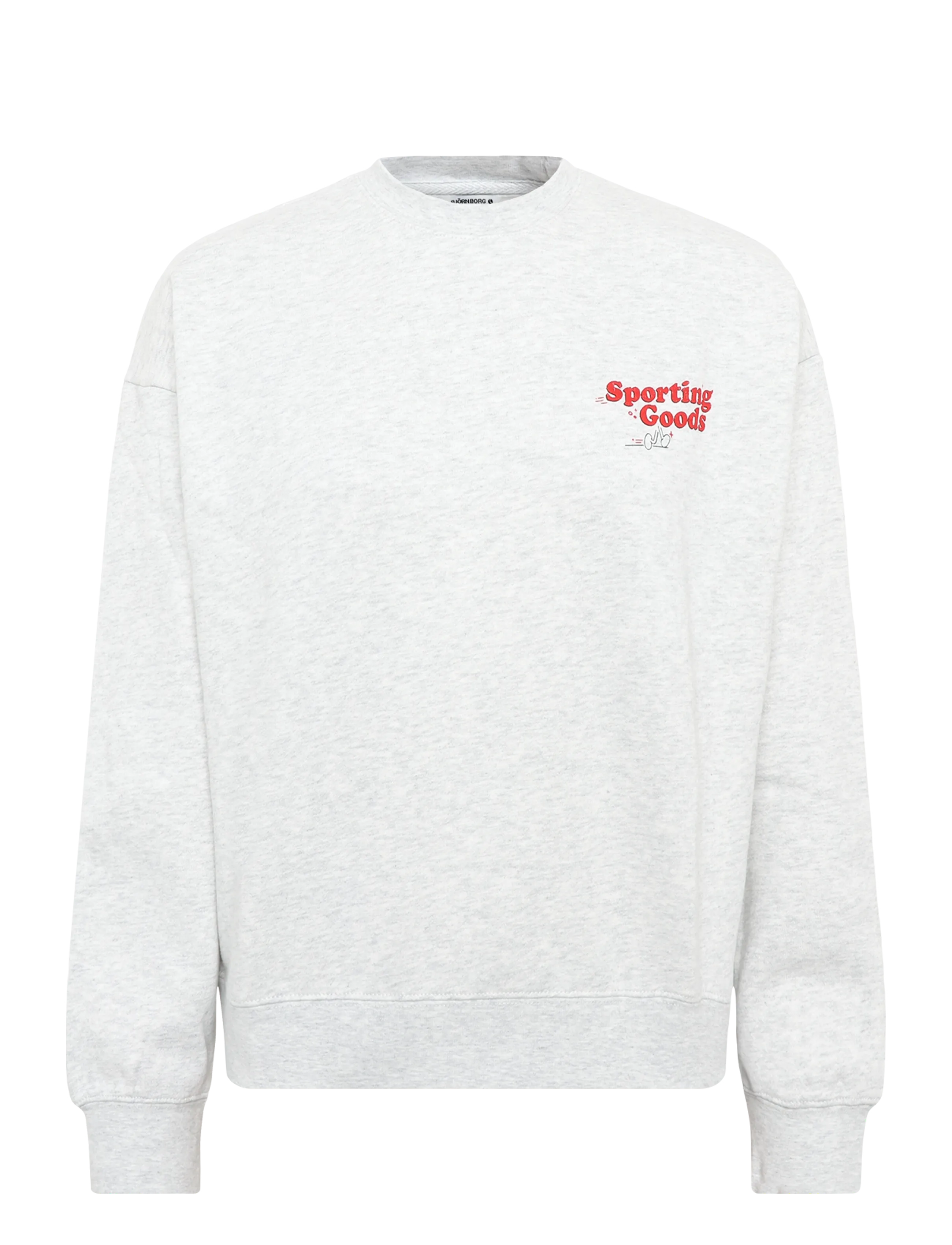 Björn Borg BORG BOYFRIEND SWEATSHIRT - Sportmode - ULTRA LIGHT GREY MELANGE / grey