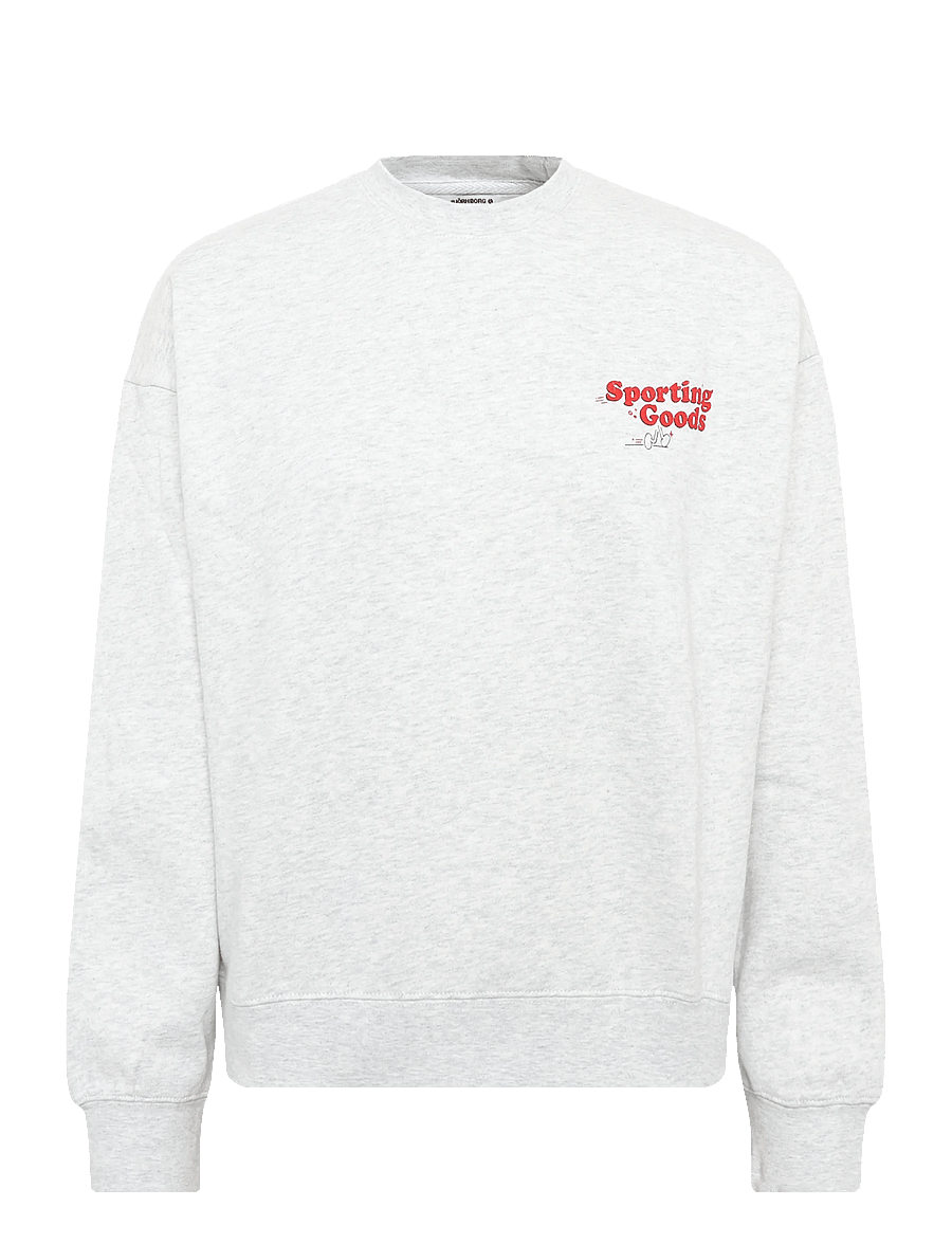 Björn Borg - BORG BOYFRIEND SWEATSHIRT - sweatshirts - ultra light grey melange - 0