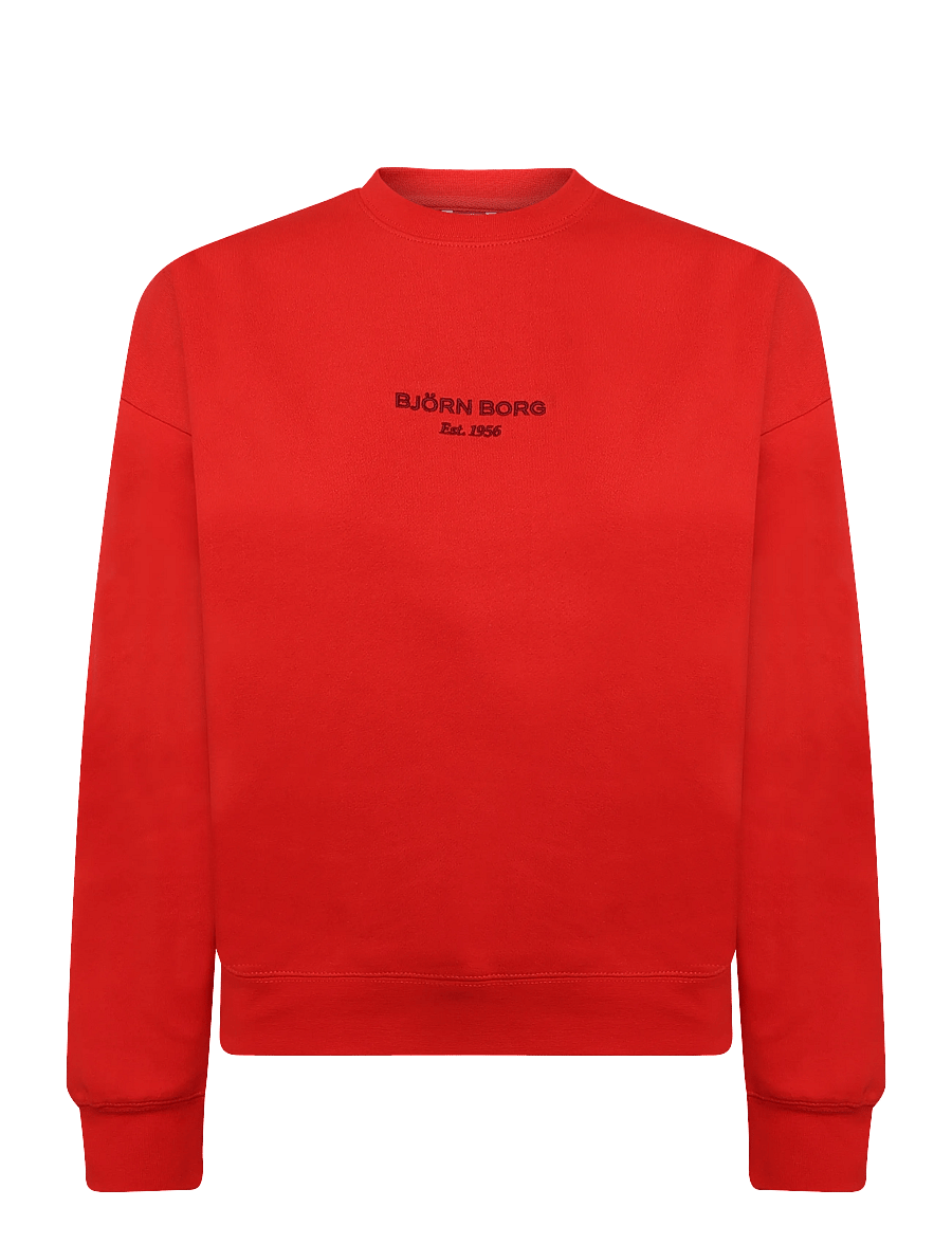 Björn Borg - BORG BOYFRIEND SWEATSHIRT - Överdelar - flame scarlet - 0