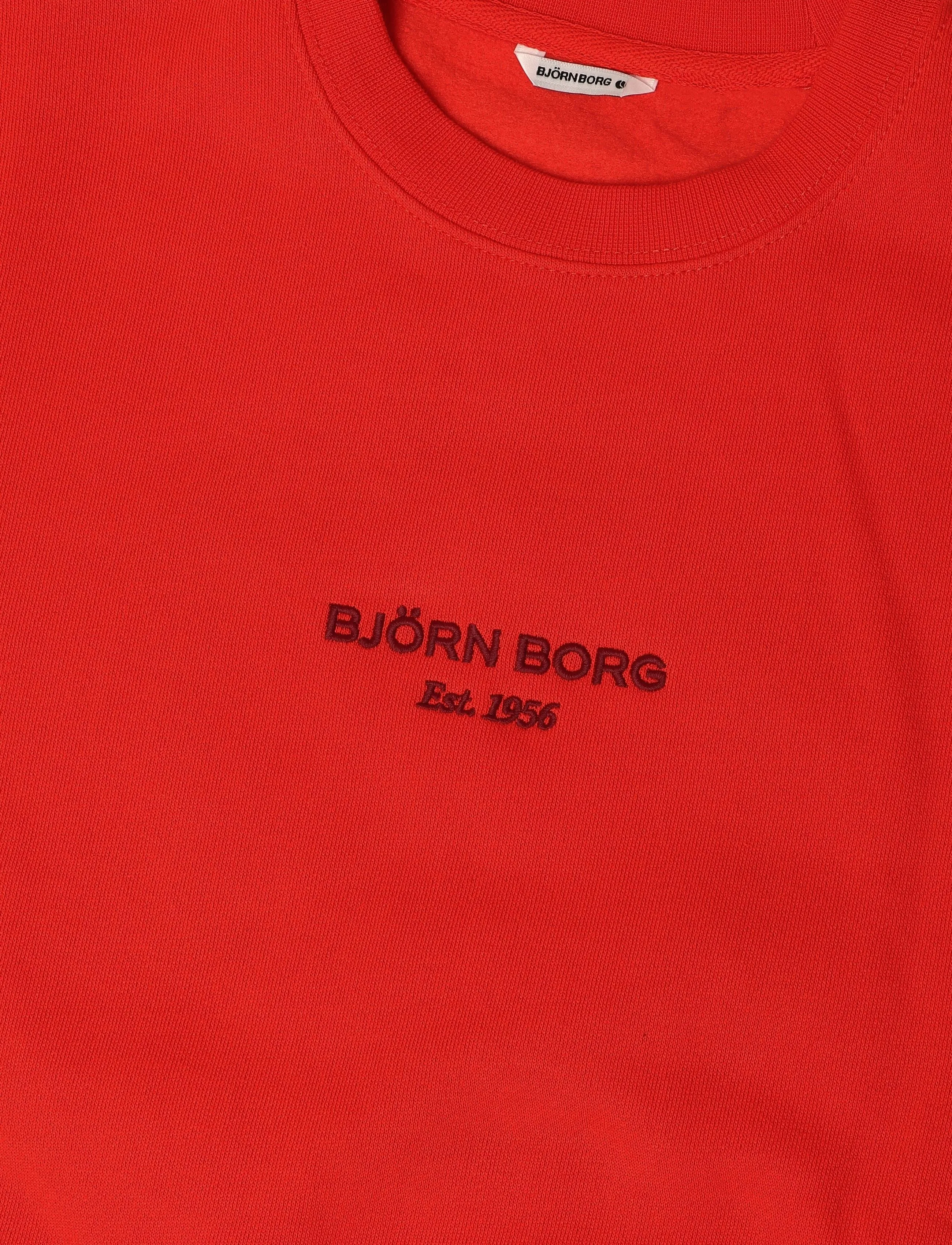 Björn Borg - BORG BOYFRIEND SWEATSHIRT - Överdelar - flame scarlet - 2