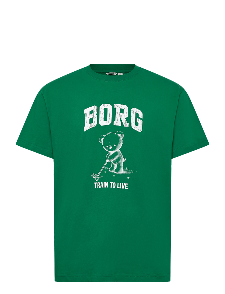 Björn Borg - BORG CLASSIC PRINT T-SHIRT - stuttermarbolir - verdant green - 0