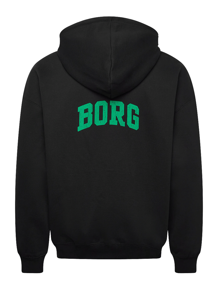 Björn Borg - BORG OVERSIZED HOODIE - sporta džemperi - black beauty - 1