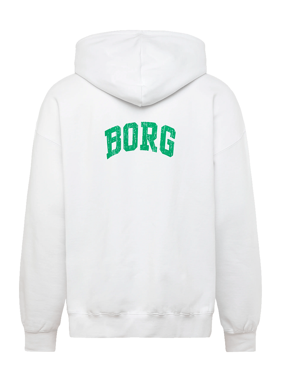 Björn Borg - BORG OVERSIZED HOODIE - sporta džemperi - brilliant white - 1