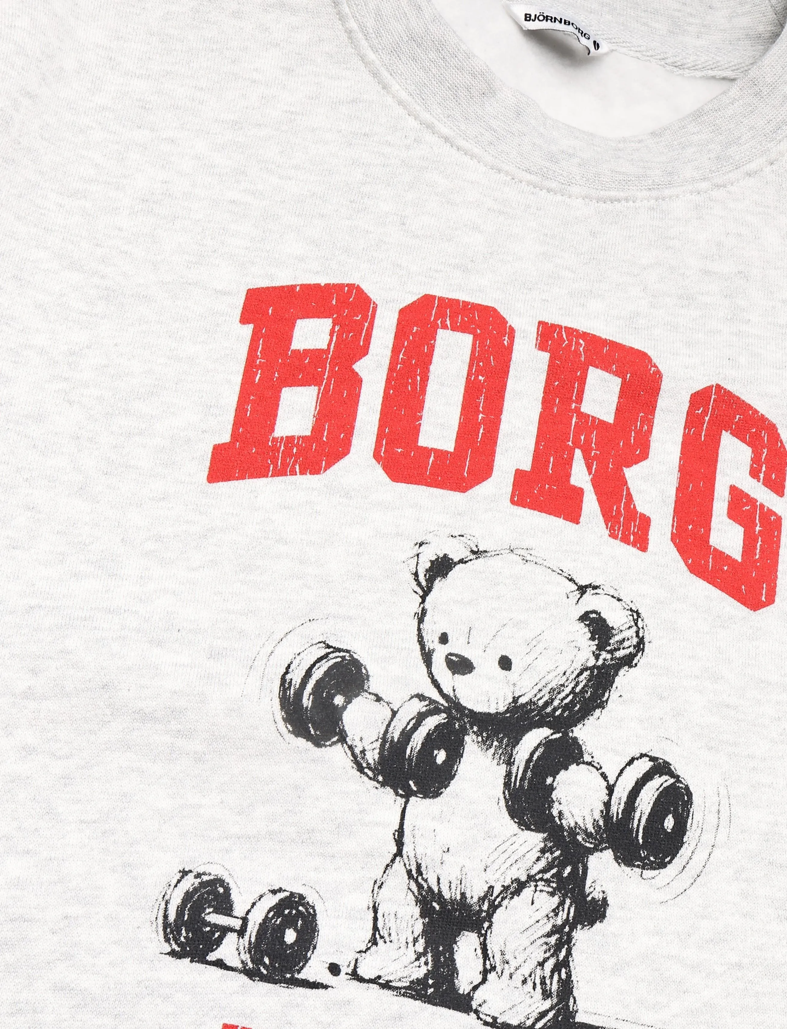 Björn Borg - BORG OVERSIZED SWEATSHIRT - ultra light grey melange - 2