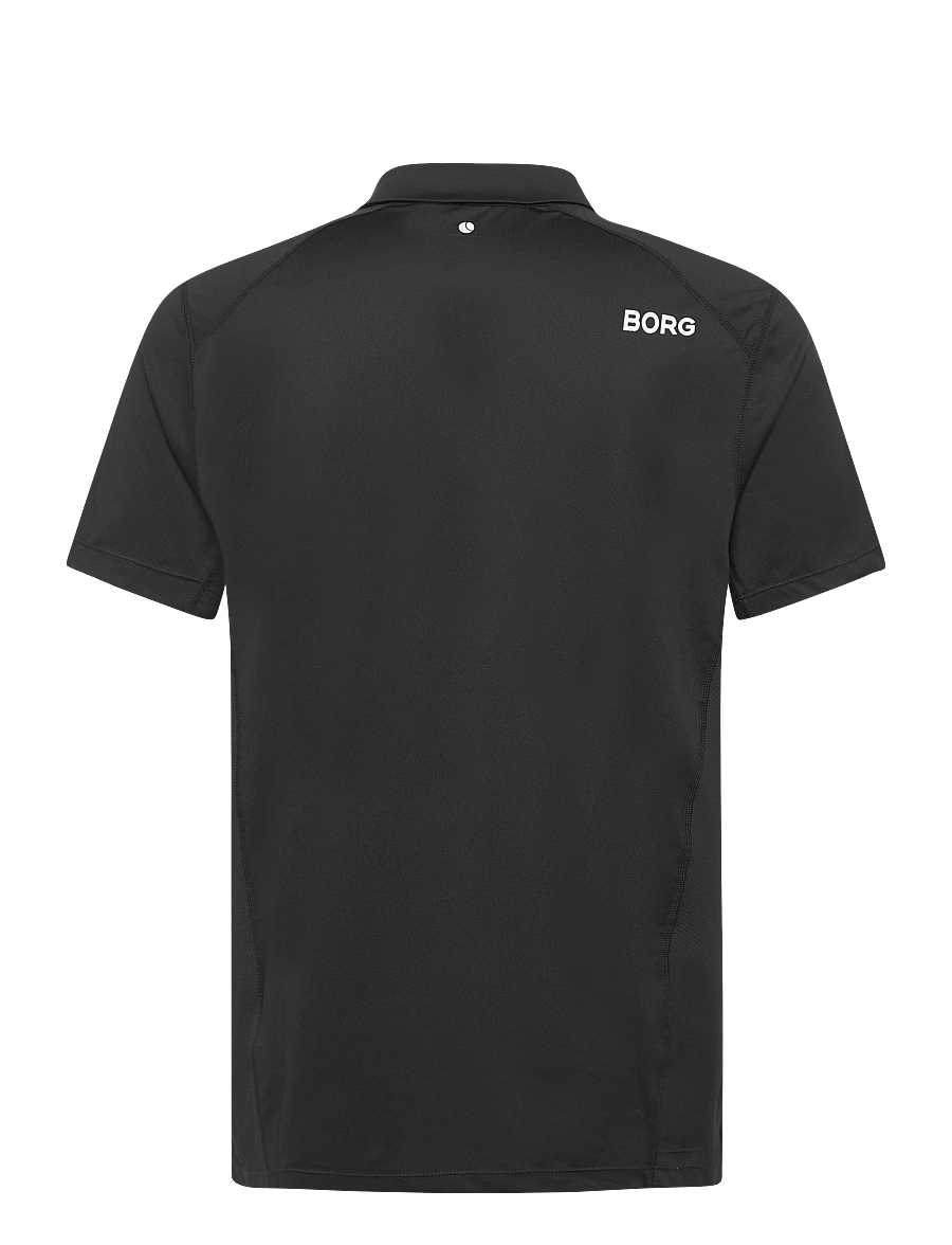 Björn Borg - BORG COURSE POLO SHIRT - oberteile & t-shirts - black beauty - 1