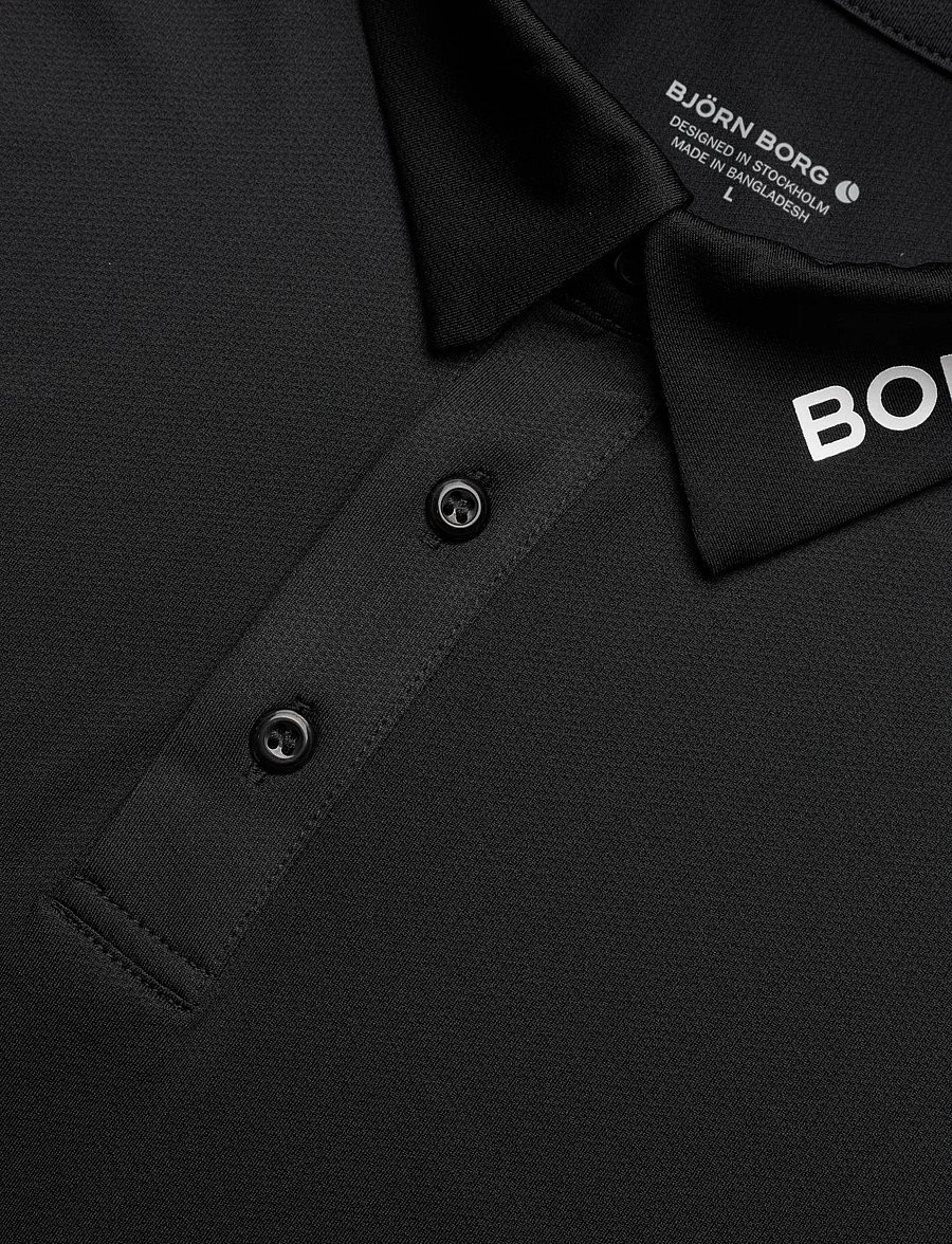 Björn Borg - BORG COURSE POLO SHIRT - oberteile & t-shirts - black beauty - 2