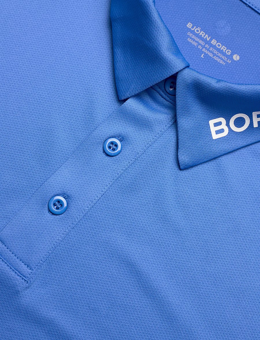 Björn Borg - BORG COURSE POLO SHIRT - toppe & t-shirts - palace blue - 2
