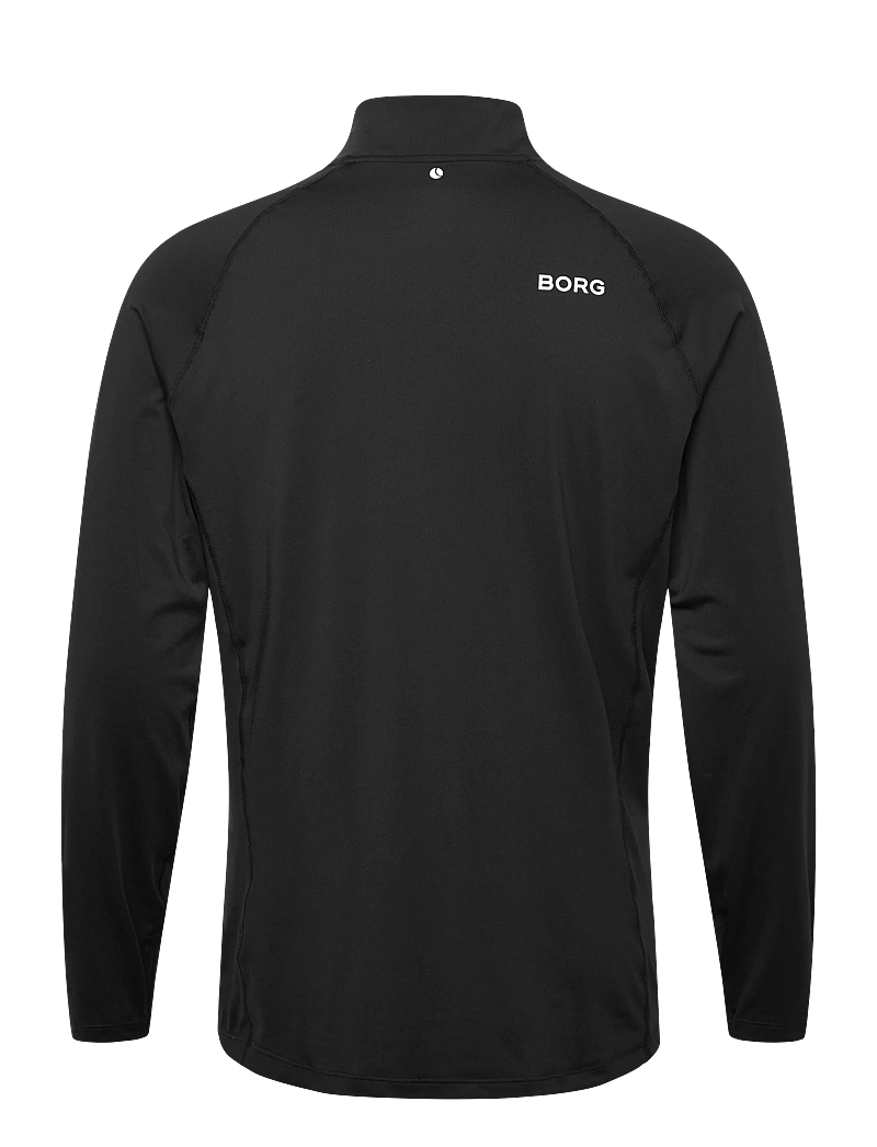 Björn Borg - BORG COURSE MIDLAYER HALF ZIP - fleece og mellemlag - black beauty - 1