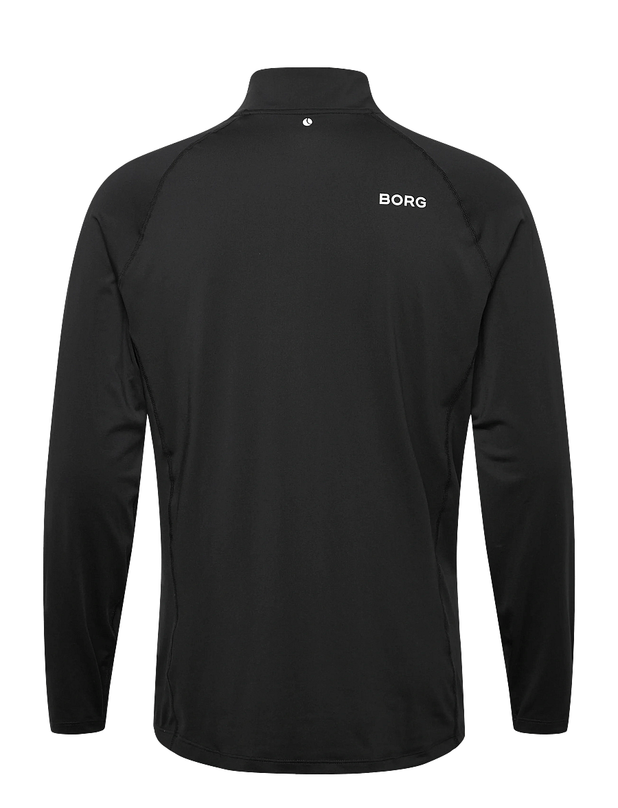 Björn Borg - BORG COURSE MIDLAYER HALF ZIP - fleece & midlayer - black beauty - 1