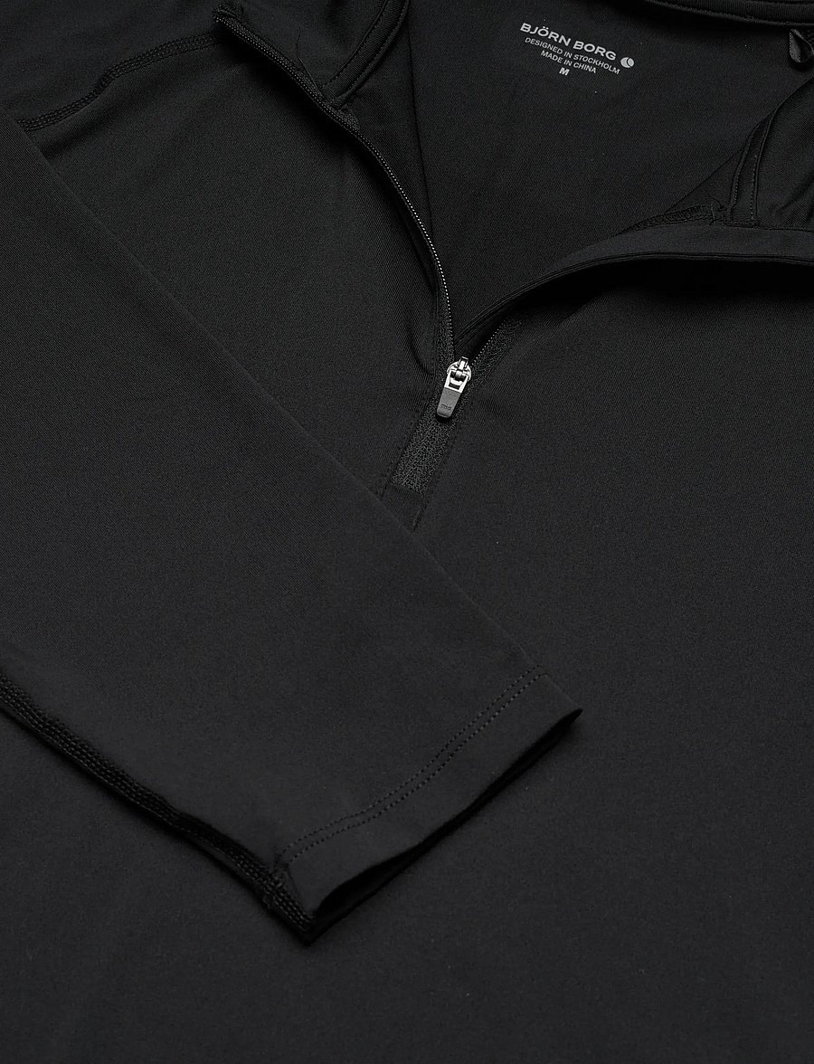 Björn Borg - BORG COURSE MIDLAYER HALF ZIP - fleece & midlayer - black beauty - 2