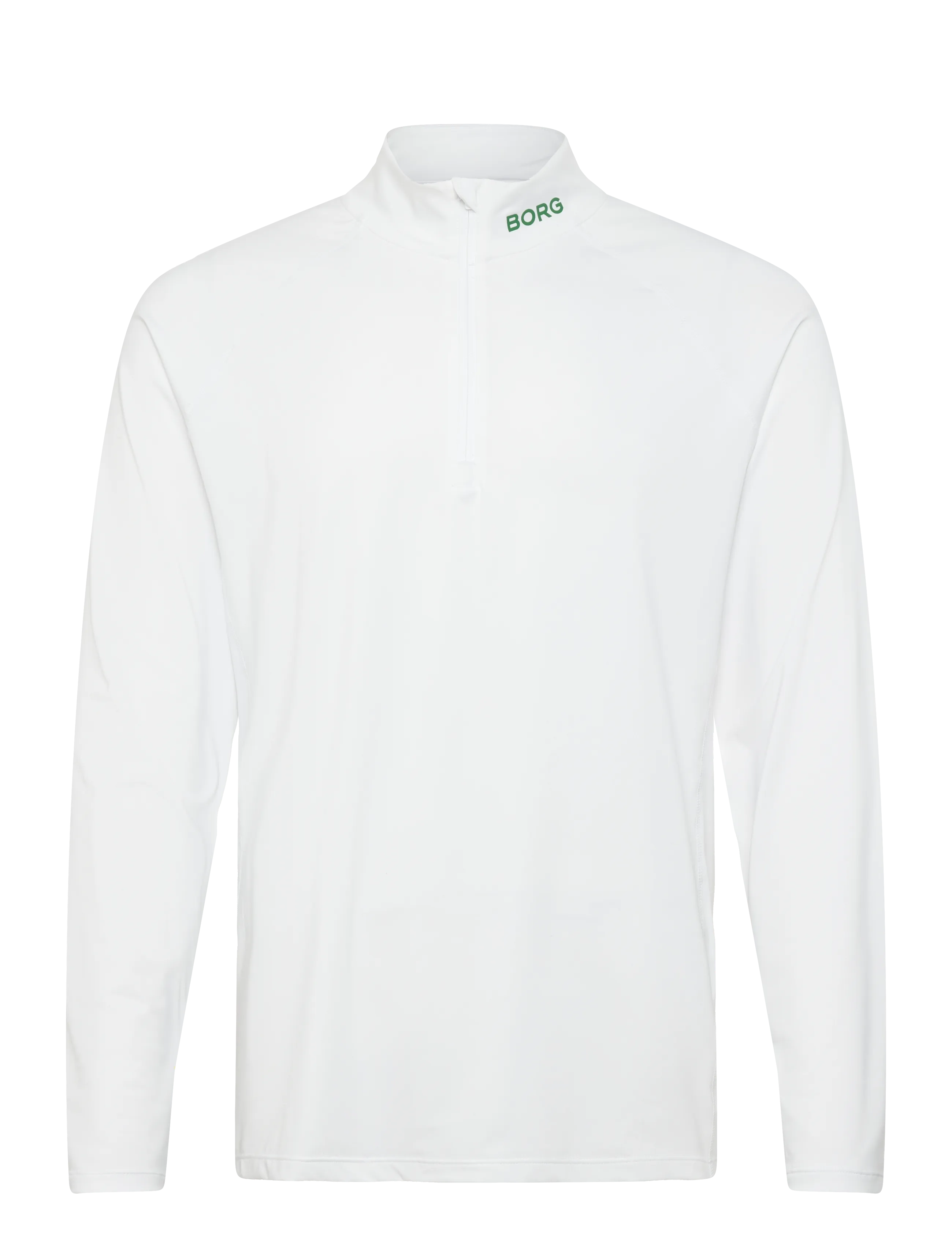 Björn Borg BORG GOLF MIDLAYER HALF ZIP - Fleece & mellanlager - BRILLIANT WHITE / white