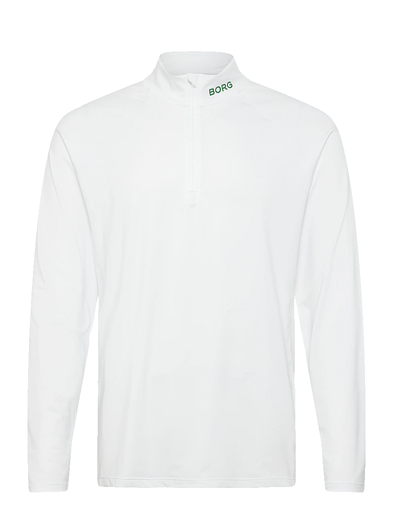 Björn Borg - BORG COURSE MIDLAYER HALF ZIP - fleece og mellemlag - brilliant white - 0