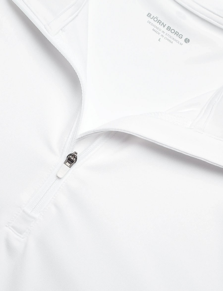 Björn Borg - BORG COURSE MIDLAYER HALF ZIP - fleece & midlayer - brilliant white - 2